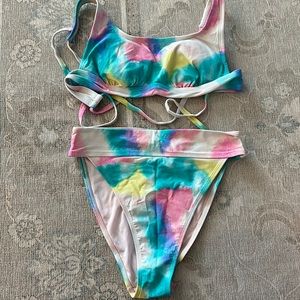 Tie dye 2 piece bikini